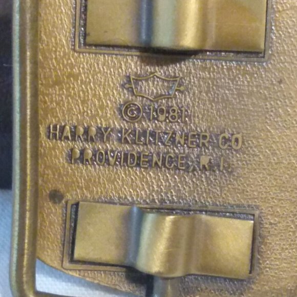 vintage freemasonry belt Buckle 32 degrees Harry Klitzner Co 1981 - Picture 5 of 6